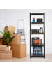 relaxdays Schwerlastregal in Schwarz - (B)60 x (H)180 x (T)30 cm