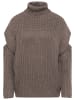 myMo Damen Rollkragenpullover in Grau