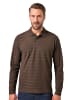 JP1880 Poloshirt in dunkelbraun