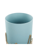 Beliani Outdoor Blumentopf KALANDRA in Blau/Gold - (W) 19 x (H) 39 x (L) 19 cm