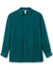 sheego Klassische Bluse in petrol