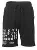 KOROSHI Bermuda Jogger in schwarz