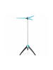 relaxdays Bügelwäscheständer in Silber/Türkis - (H)128 x Ø 56,5 cm