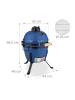 relaxdays Kamado Grill in Blau - Ø 32 cm