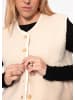 SASSYCLASSY Teddy Weste mit Knöpfen in Beige