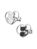 schmuck23 Silber Ohrringe 925 Katze 0,7 cm x 0,8 cm