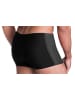 Aquarti Aquarti Herren Badehose mit Reißverschlusstasche in schwarz/grau