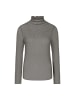 MARC CAIN COLLECTIONS Mesh-Longsleeve mit Hotfixsteinchen in Soft Charcoal