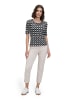 Betty Barclay Basic Shirt mit Rippenstruktur in Dark Blue/Green