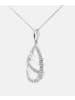 Diamant L'éternel Halskette mit Anhänger aus 375 Weißgold mit Diamant
