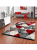 Pergamon Designer Teppich Maui Modern Rauten in Rot