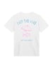F4NT4STIC T-Shirt Knut und Jan Scribble Logo in weiß