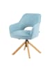 DUBI Möbel 2er-Set: Bürostuhl Mika-Amia in Hellblau - (B)60 x (H)88 x  (T)65 cm