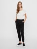 Vero Moda Lockere Stoffhose Stretch Pants mit Kordelzug VMEVA in Schwarz