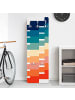 WALLART Garderobe - Moderne Regenbogen Geometrie in Bunt