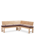 58 aufm Kessel ECKBANKGRUPPE Modern Dyan 3 für 7 Personen Massivholz Wildeiche/Braun