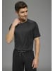 OCEAN SPORTSWEAR Funktionsshirt in grau-melange/ schwarz
