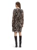 BETTY & CO Plisseekleid langarm in Nature/Black