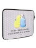 Mr. & Mrs. Panda Notebook Tasche Wellensittich Liebe mit Spruch in Grau Pastell