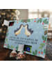 Mr. & Mrs. Panda Adventskalender Pinguin Liebe mit Spruch in Eisblau