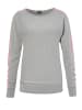 Laura Scott Longpullover in hellgrau-pink