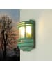 Licht-Erlebnisse Außen Wandlampe (B)16 x (H)22 cm in Grün Antik