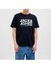 Jack and Jones T-Shirt JJGEPLAS Tee SS Crew Neck in Dunkelblau