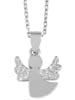 Adeliás Damen Anhänger Engel aus 925 Silber mit Zirkonia in silber