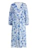 Vera Mont Sommerkleid im Boho Style in Blau/Weiß