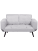 Beliani 2-Sitzer Sofa BREKKE in Grau/Schwarz - (W) 158 x (H) 90 x (L) 75 cm