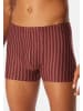 Schiesser Retro Short / Pant 95/5 Essentials in Schwarz / rot