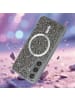 cadorabo Hülle für Samsung Galaxy S24 Glitzer Schutzhülle in Grau