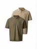 MCS Poloshirt MCHurst 2-pack in Canteen-SilverMink