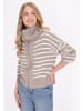 DreiMaster Maritim Damen Cardigan in Sand Wollweiss