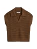Marc O'Polo DENIM Pullunder regular in Umbra Brown