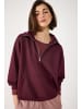NO MATTER WHAT Sweatshirt im Bordeauxrot