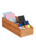 relaxdays 4 x Aufbewahrungsbox in Natur - (B)14 x (H)10 x (T)35 cm