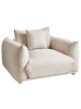 Beliani 2-tlg Sessel LUVOS in Beige/Braun