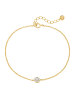 Glanzstücke München Armband aus Sterling Silber mit Zirkonia in gelbgold