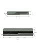 ebuy24 TV Tisch Canu (2-teilig) Staubgrün 170 x 33 cm