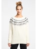 VIRITA Women Strick Pullover in Wollweiss