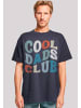 F4NT4STIC Heavy Oversize T-Shirt Cool Dads Club in marineblau