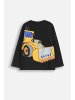 Coccodrillo Langarmshirt aus Baumwolle in schwarz