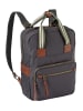Camel Active BARI Rucksack mit Kunstlederbesatz in Dunkelgrau
