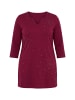 Ulla Popken Longshirt in dunkel weinrot