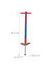 relaxdays Pogo Stick in Blau/ Rot - 35 kg