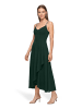 Vera Mont Abendkleid mit Volant in Dark Moss