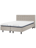 Beliani Doppelbett DUKE in Beige - (W) 161 x (H) 102 x (L) 216 cm