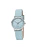 Regent Armbanduhr-Analog hellblau klein (ca. 30mm) Regent Lederarmband