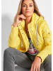 GOLDNER Kurzgröße:  Steppjacke Herbstjacke Damen, wellige Steppung in gelb